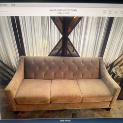 Free Grey  Clean Comfortable Couch
