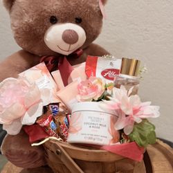 Gift Basket For Her Anytime Gift By Victoria Secret Gift Set Bear Is Included And Chocolates 