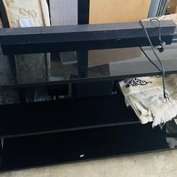 TV stand with speakers