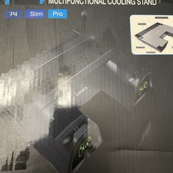 OIVO PS4 Stand Cooling Fan Station for Playstation 4/PS4 Slim/PS4 Pro, PS4 Pro Vertical Stand with Dual Controller EXT Port Charger Dock Station and 1