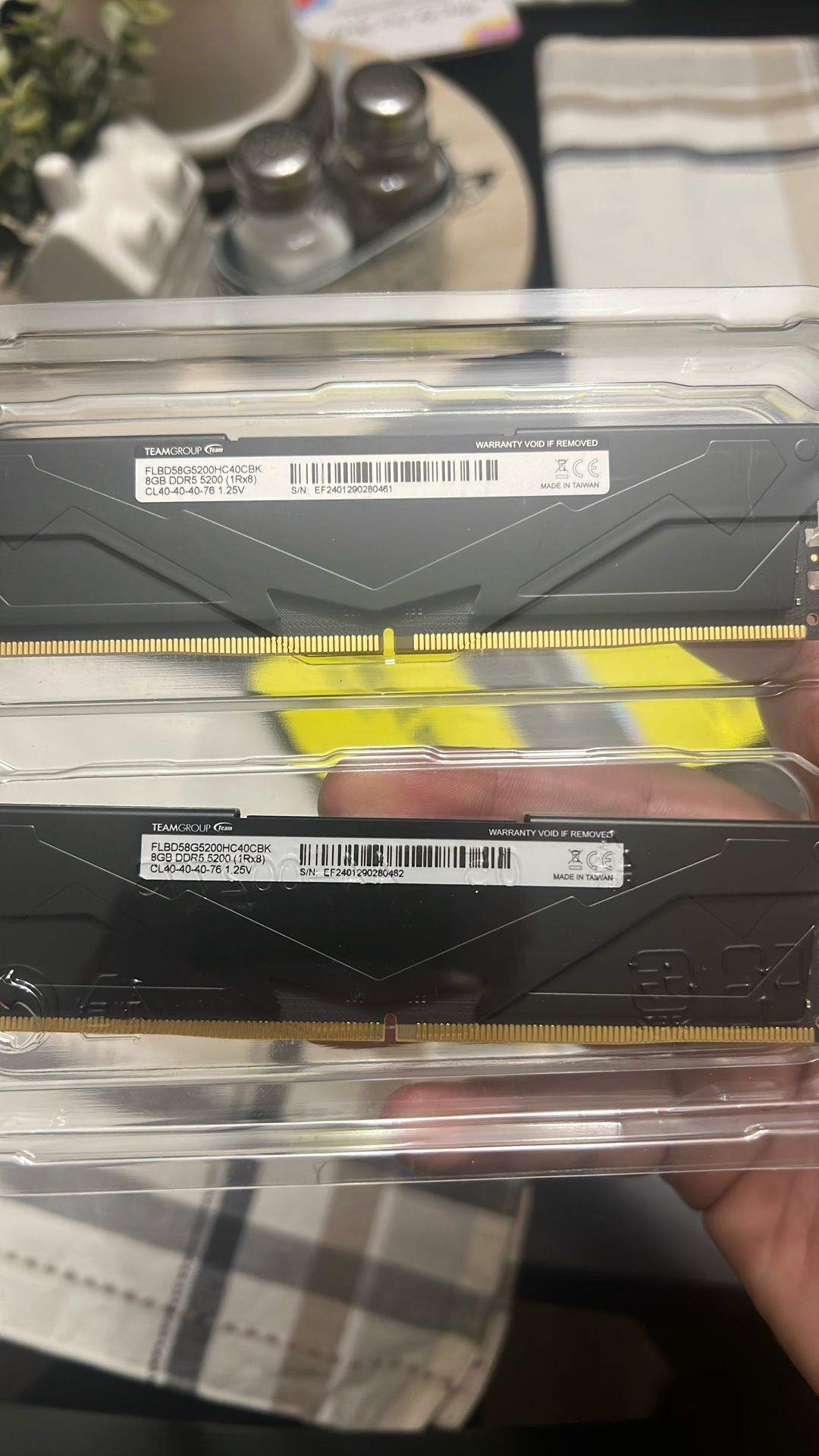 DDR5 Ram Sticks 5200 MHz