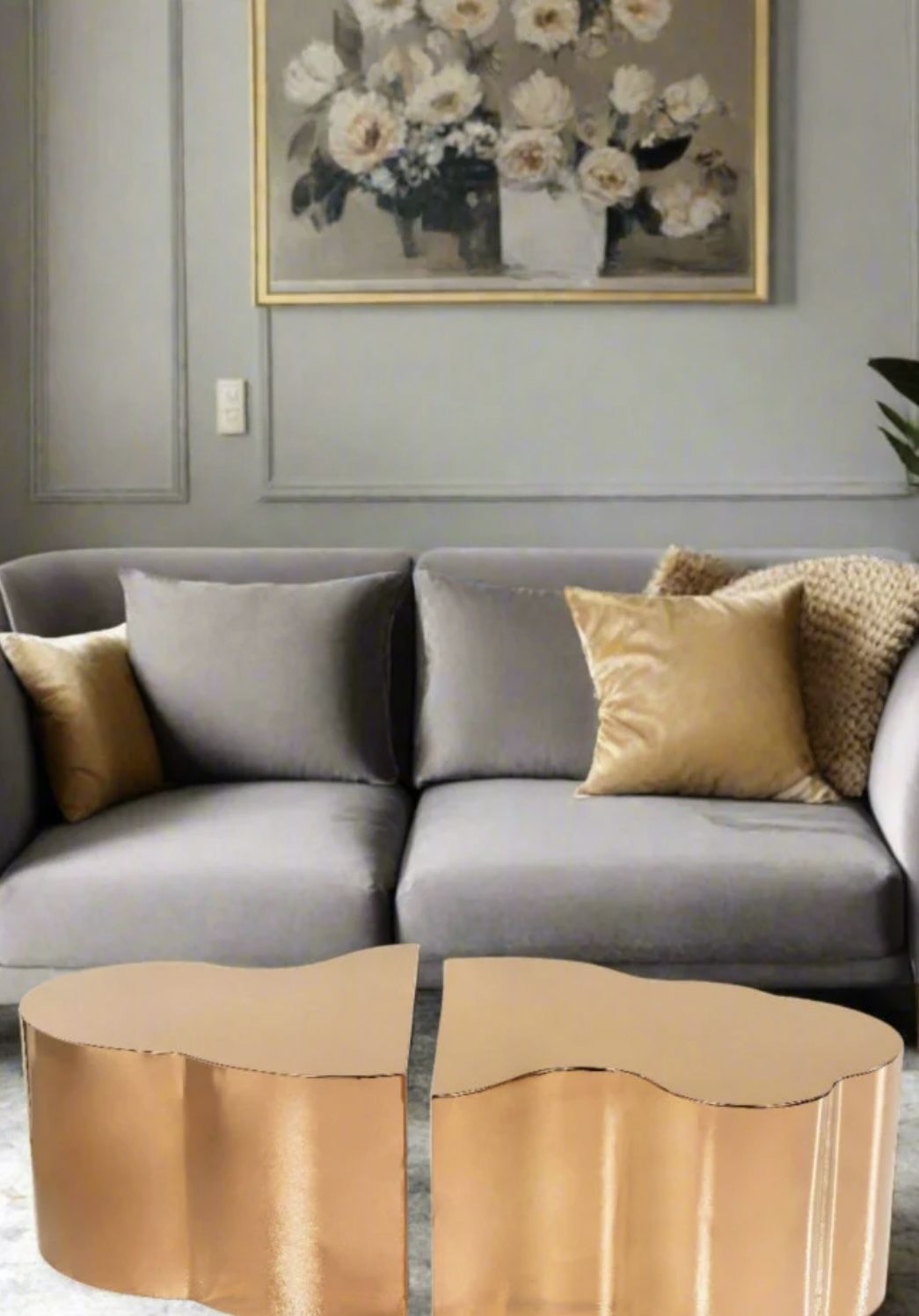 Rose gold coffee table set — shinier than your future — $1,000 OBO