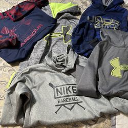 Boys Youth Size Medium Under Armour And Nike Lot