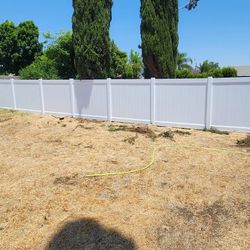 White Vinyl Fence