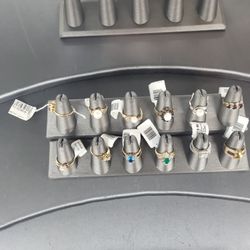 Gold Rings And Earings 