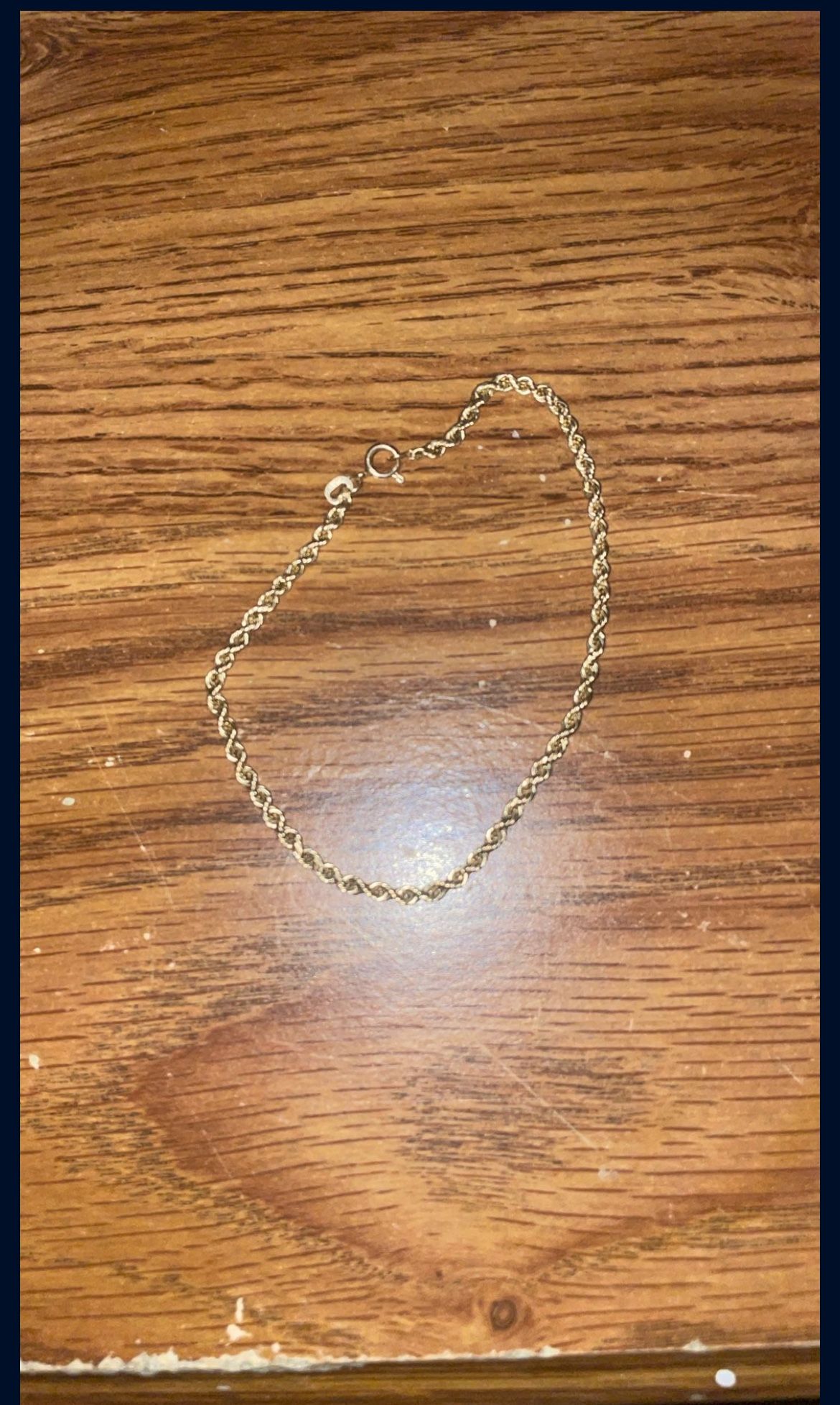 Gold Rope Bracelet