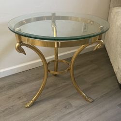 Brass Swan Table Vintage 300 Obo 