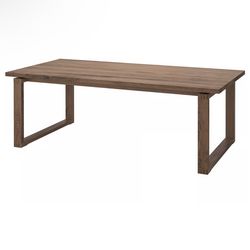 MÖRBYLÅNGA IKEA Table, oak veneer brown stained, 86 5/8x39 3/8 "