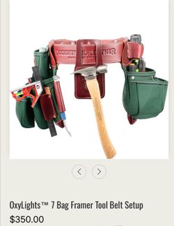 7 Bag Framer Tool Belt Setup