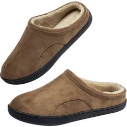 Mens Cozy House Slippers Memory Foam Household Casual Warm Plush Lining Slip-on