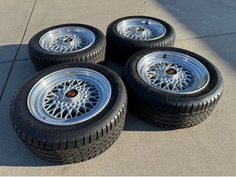 OEM BMW TRX Basketweave Wheels 195TR415 + Michelin TRX Tires