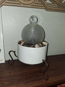 Indoor Tabletop Water Fountain with Glass Ball