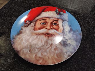 Ceramic Santa Plate, Cookies for Santa