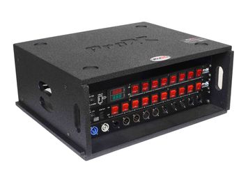 ProX XS-BLAQ4U14 4U Rack Case 14" Deep Vertical Amp Rack Polyurea