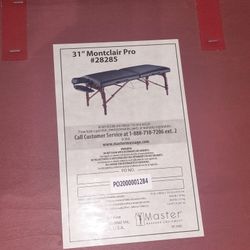 31" Montclair Pro (Model#28285), A portable Massage Table From Master Massage Equipment 