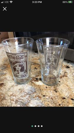 Coca Cola (9) Flare Glasses 16 Ounces 