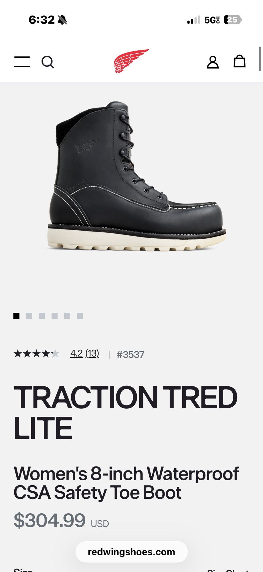 Waterproof CSA Safety Toe Boot Red Wing