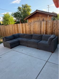 Free Delivery! Dark Grey Modular Sectional Couch