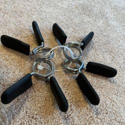 Dumbbell/1” bar, weightlifting clamps. 2 Sets Of 2