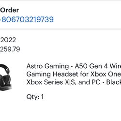 Astro Gaming A50 Gen 4 Wireless Gaming Headset