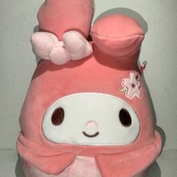 Squishmallows 8" Sanrio, My Melody Hello Kitty Flower Plush Floral Print Cat,Soft Plush New