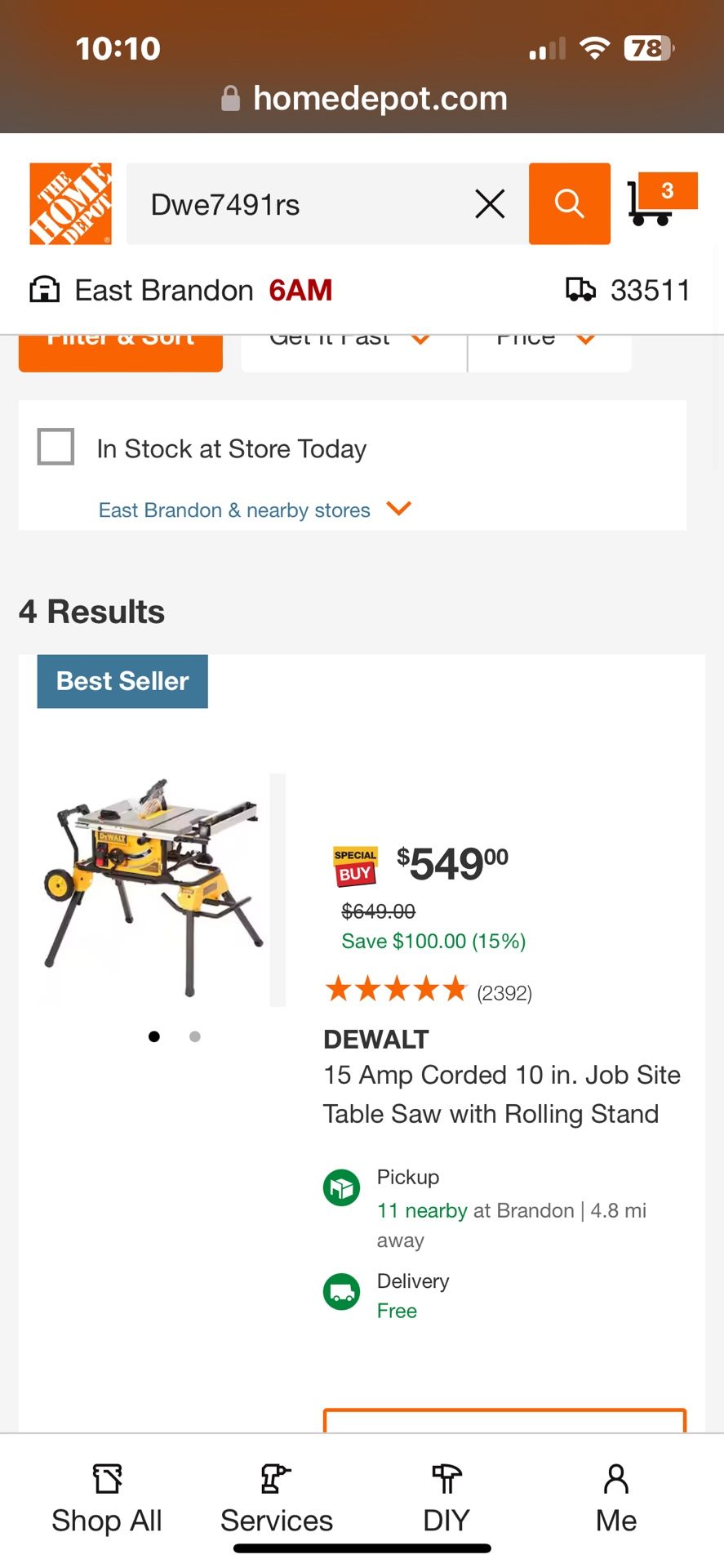 Miter Saw & Table saw