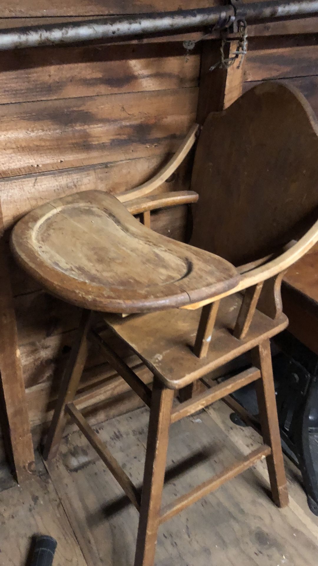 Old Wooden High Chair
