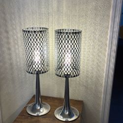 Pair Of Bed Night Stand Lamps 
