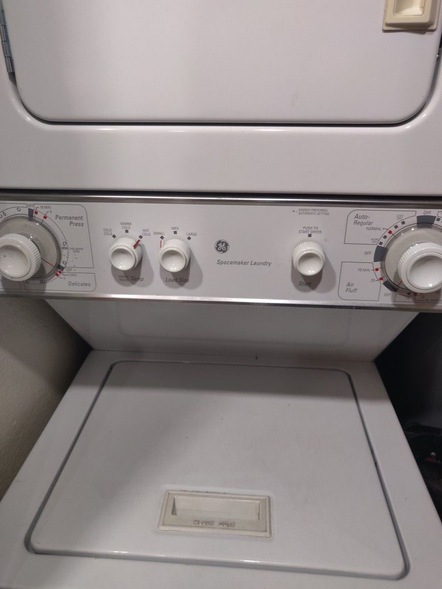 General electric stackable washer/dryer