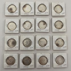 16 Commemorative Silver Half Dollar Coins 