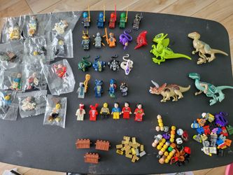 Bulk LEGO Compatible Minifigs + Dino Figures + Accessories