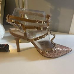 BCBGeneration Rose Gold Heels 