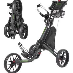 Easego Golf Push Cart 3 Wheel