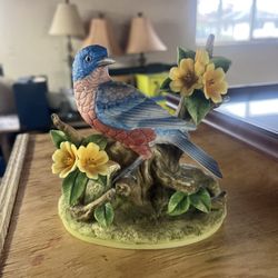 Andrea By Sadek Porcelain Bird "BLUE BIRD" Japan 8700
