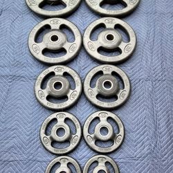 York Iso-Grip Rubber-Encased Olympic Plate Set - 240 lbs