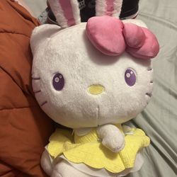 Hello Kitty Plushie (Easter Bunny) 