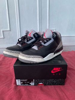 Air Jordan 3 Black Cement size 8.5