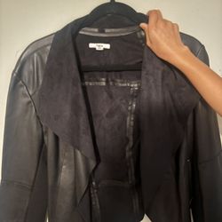 Bar III Leather Jacket 