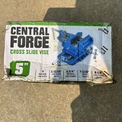 central forge cross slide vise 5in