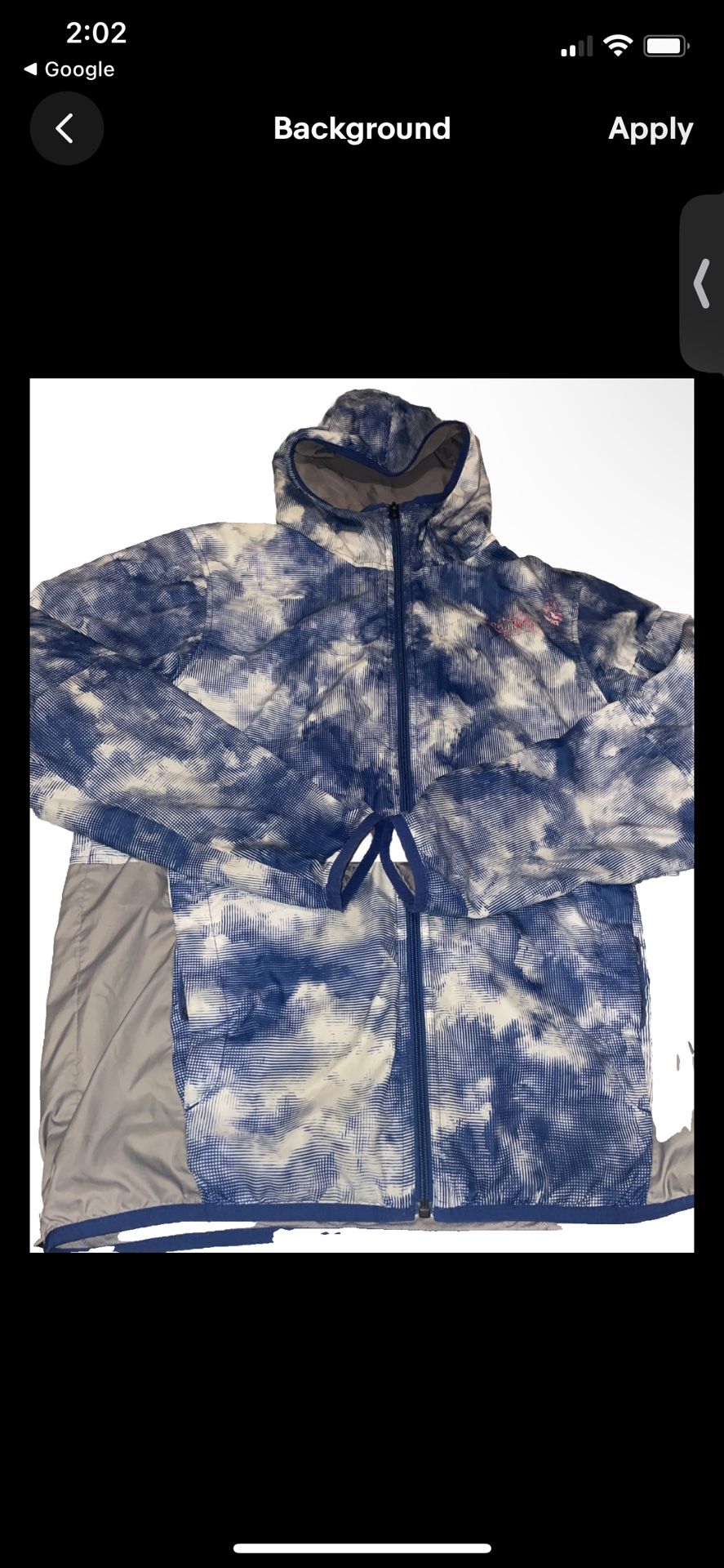 The North Face Chicago Wind Jacket Limoges Blue Small Print Men's Medium
