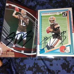 Shedeur Sanders Nfl Rookie Cards Autograph Signed Cleveland Browns 