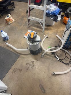 Above ground pool sand filter