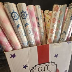 Bulk Assorted Gift Paper Rolls - Brand New - 20 Rolls