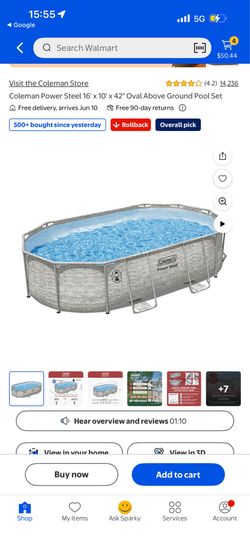Coleman Power Steel 16x10 Above Ground Pool – FULL SETUP + AIPER ROBOT VACUUM
