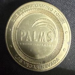 One Dollar Gaming Token Palms Casino Resort Las Vegas Nevada A Maloof Casino
