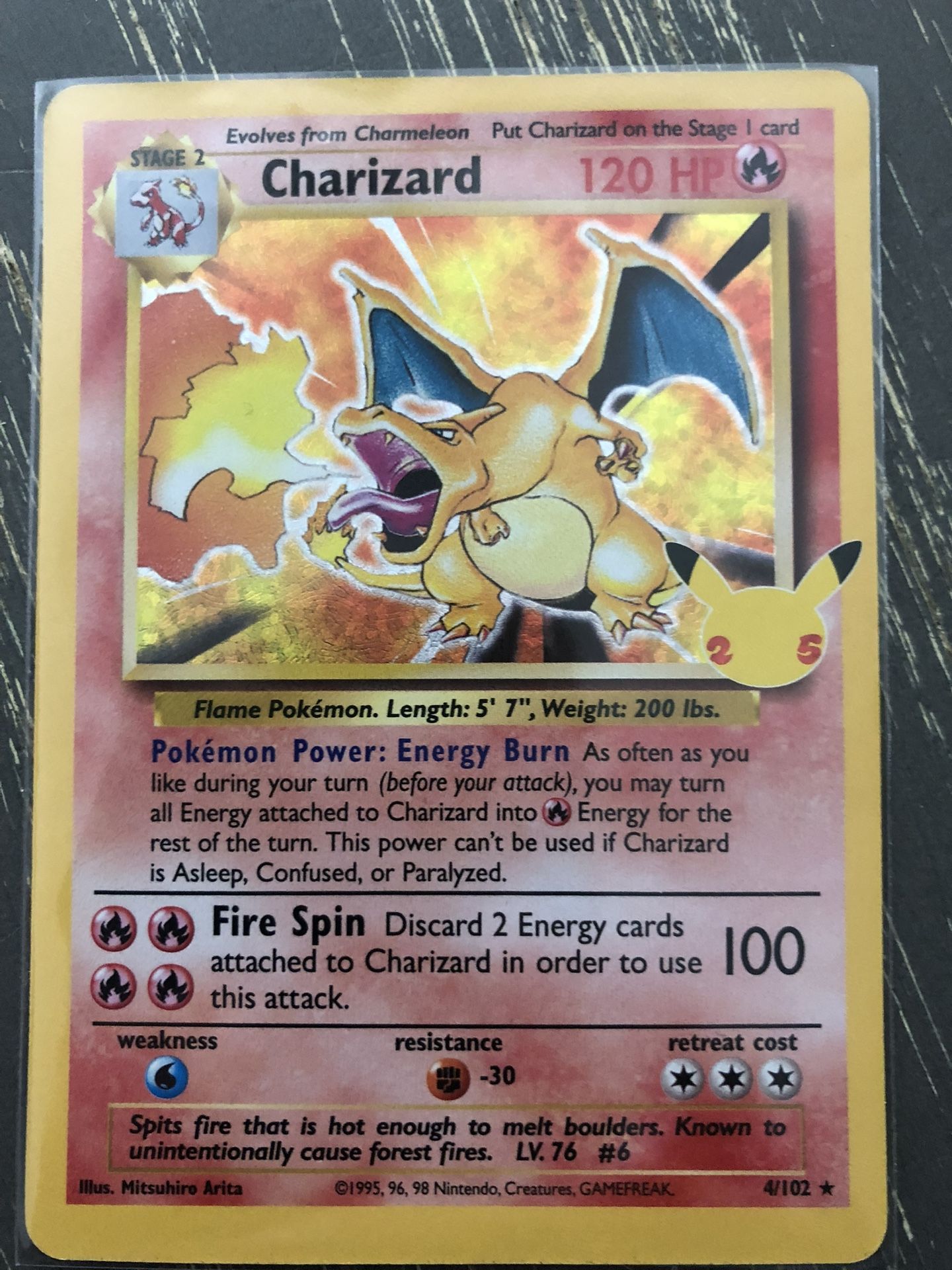 Pokémon 25th Anniversary Charizard