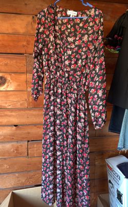 Flower long dress