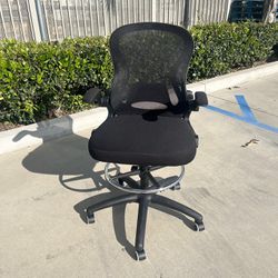 New In Box 23 To 29 Inch Seat Height High Seating Computer Drafting Draft Black Mesh Chair Office Furniture