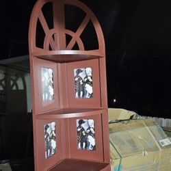 Corner photo shelves. Brand new inbox.