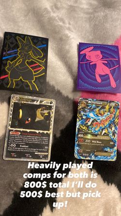 Umbreon2010 MegaCharizardX 280 for both pickup only